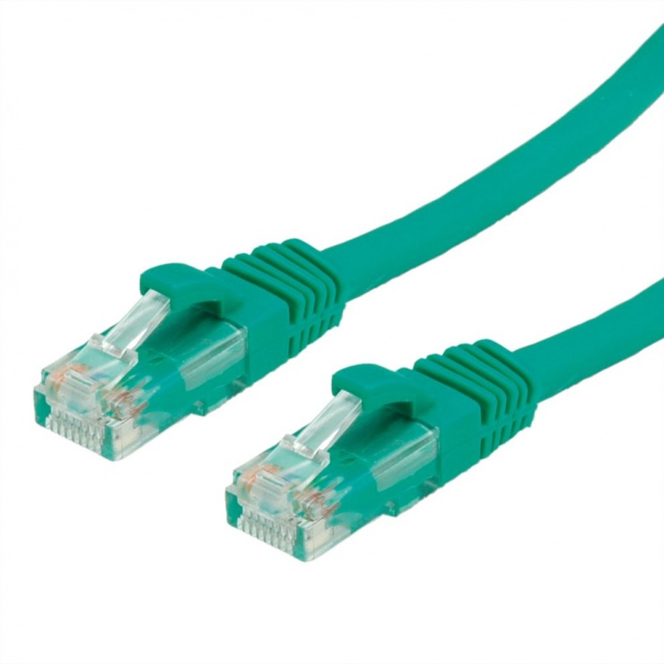 Cablu de retea RJ45 cat. 6A UTP 3m Verde, Value 21.99.1443 conectica.ro